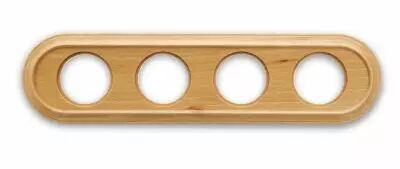 Plaque Oval 4 postes cerise de la collection Venezia de Fontini (35804152)