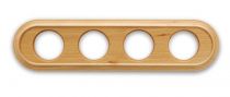 Plaque Oval 4 postes cerise de la collection Venezia de Fontini (35804152)