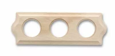 Plaque Cl�sica 3 postes h�tre sans vernis de la collection Venezia de Fontini (36803002)