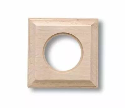 Plaque Carr� 1 poste h�tre sans vernis de la collection Venezia de Fontini (36811002)