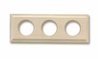 Plaque Carr� 3 postes h�tre sans vernis de la collection Venezia de Fontini (36813002)