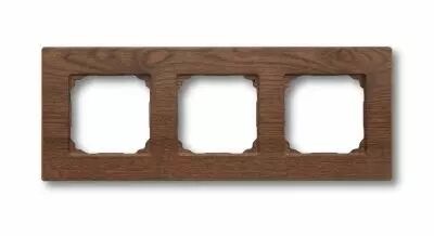 Plaque 3 postes bois  Tabac de la collection F37 de Fontini (37803032)