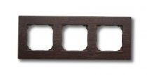 Plaque 3 postes bois  Wengé de la collection F37 de Fontini (37803042)