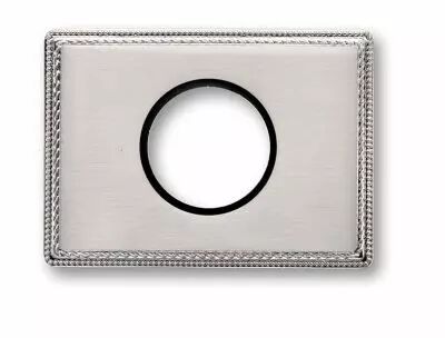 Plaque 1 poste laiton nickel satin� de la collection Venezia de Fontini (39801512)