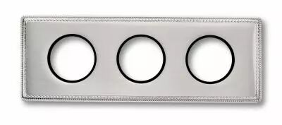 Plaque 3 postes laiton nickel satin� de la collection Venezia de Fontini (39803512)