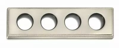 Plaque 4 postes laiton nickel satin� de la collection Venezia de Fontini (39804512)