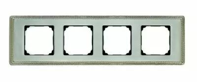 Plaque 4 postes laiton dor�e de la collection F37 de Fontini (39824502)