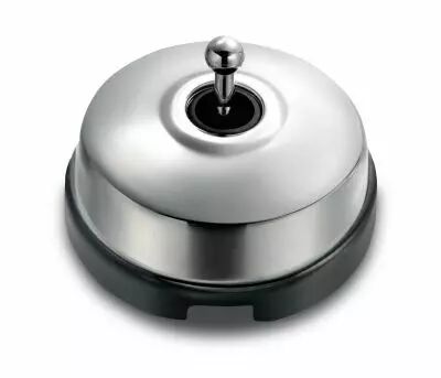 Permutateur d�me et manette chrom� brillante porcelaine noire de la collection Dimbler de Fontini (60304772)