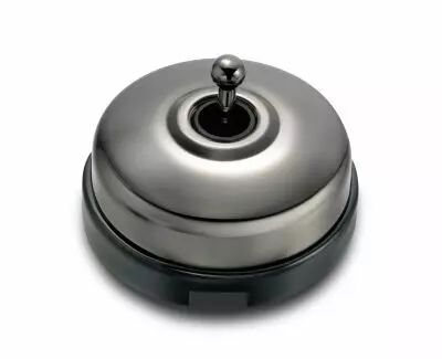 Permutateur d�me et manette nickel noire porcelaine noire de la collection Dimbler de Fontini (60304792)