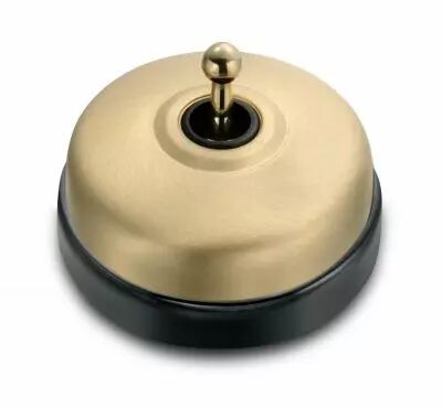 Permutateur dor�e satin manette dor�e brillant porcelaine noire sans passe-c�ble de la collection Dimbler de Fontini (60304842)