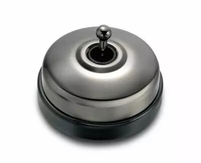 Permutateur d�me et manette nickel noire porcelaine noire sans passe-c�ble de la collection Dimbler de Fontini (60304892)