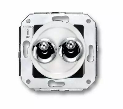 Double va-et-vient blanc avec manette chrome, collection Venezia de Fontini (65302262)
