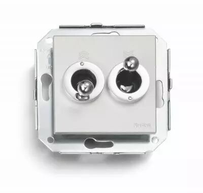 Poussoir volet roulants manette chrome brillante m�tallis� de la collection F37 de Fontini (67342612)