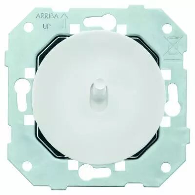 Poussoir 6A-250V~ � levier blanc glossy - Collection DOM de Fontini (85312051)