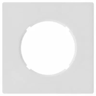 Plaque 1 poste Blanc mat - Collection DOM de Fontini (85801051)