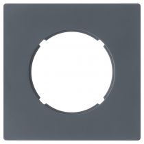 Plaque 1 poste Gris blue mat - Collection DOM de Fontini (85801061)