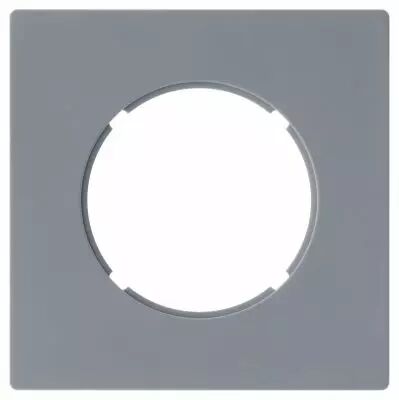 Plaque 1 poste Gris mat - Collection DOM de Fontini (85801091)