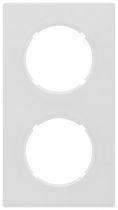 Plaque 2 postes Blanc mat - Collection DOM de Fontini (85802051)