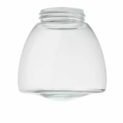 Abat-jour conique en verre clair filet�  M
