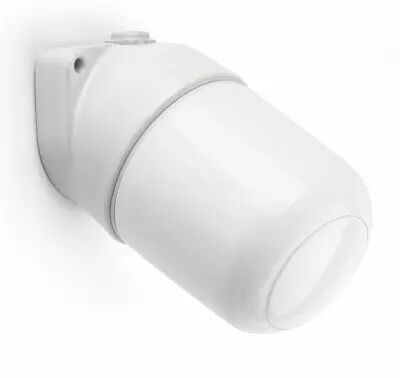 Applique sp�cial sauna  en porcelaine blanche avec verre opale LISILUX taille S