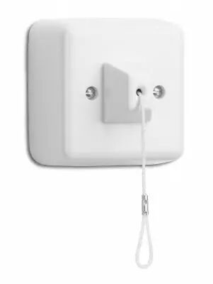 Interrupteur � tirette en Duroplast blanc pour pose en saillie