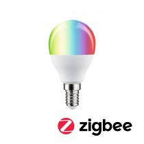 Ampoule LED E14 Sphérique Zigbee 5W RGBW 470lm 2200-6500K gradable