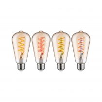 Ampoule LED E27 Filament Edison Zigbee 6,3W RGBW 470lm 2200-6500K or