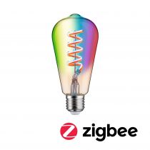 Ampoule LED E27 Filament Edison Zigbee 6,3W RGBW 470lm 2200-6500K or