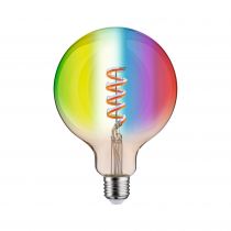 Ampoule LED E27 Filament globe125 Zigbee 6,3W RGBW 470lm 2200-6500K or