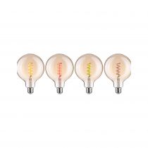 Ampoule LED E27 Filament globe125 Zigbee 6,3W RGBW 470lm 2200-6500K or