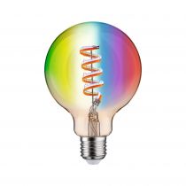 Ampoule LED E27 Filament globe95 Zigbee 6,3W RGBW 470lm 2200-6500K or