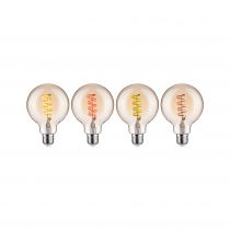 Ampoule LED E27 Filament globe95 Zigbee 6,3W RGBW 470lm 2200-6500K or