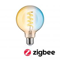 Ampoule LED E27 Filament globe95 Zigbee 7,5W Tunable White 600lm 2200-5500K or