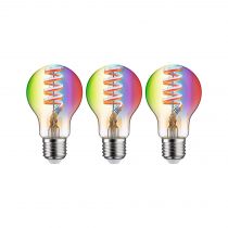 Ampoule LED E27 Filament Standard Zigbee 6,3W x3 RGBW 470lm 2200-6500K or