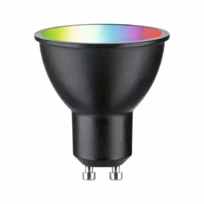 Ampoule LED GU10 R�flecteur Zigbee 4,8W RGBW 350lm 2200-6500K gradable noir