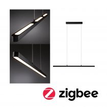 Luminaire en suspension LED Lento Smart Home Zigbee 3.0    Tunable White 3x2100lm 3x13,5W Noir mat gradable