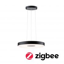 Luminaire en suspension LED Puric Pane Smart Home Zigbee 3.0    2700K 1.200lm / 700lm 11 / 1x7W Noir, Gris gradable