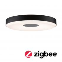 Plafonnier LED Puric Pane Effect Smart Home Zigbee 3.0    2700K 200lm / 1.900lm 230V 16 / 1x1,5W gradable Noir, Gris