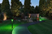 Plug & Shine Borne lumineuse LED Plate Smart Home Zigbee 3.0  IP44 RGBW+ 5W   Anthracite