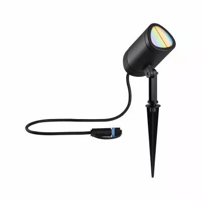 Plug & Shine Projecteur de jardin LED Shira Smart Home Zigbee 3.0  IP65 RGBW+ 6,5W   Anthracite