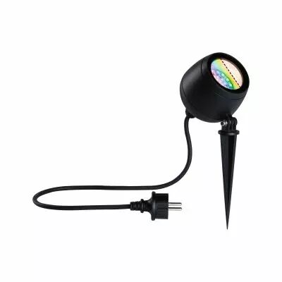 Projecteur de jardin LED Kikolo Smart Home Zigbee 3.0  IP65  90mm RGBW+ 6,2W 440lm 230V  Anthracite Mati�re plastique, Aluminium