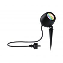 Projecteur de jardin LED Kikolo Smart Home Zigbee 3.0  IP65  90mm RGBW+ 6,2W 440lm 230V  Anthracite Matière plastique, Aluminium