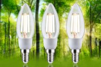 Ampoule LED E14 EcoLine Filament Bougie 2,5W x3 525lm 3000K clair 230V