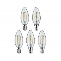 Ampoule LED E14 Flamme 4,8W x5 470lm 2700K clair 230V