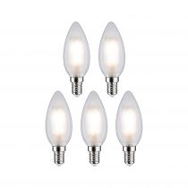 Ampoule LED E14 Flamme 4,8W x5 470lm 2700K dépoli 230V