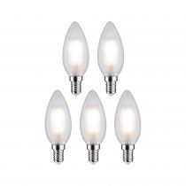Ampoule LED E14 Flamme 4,8W x5 470lm 4000K dépoli 230V