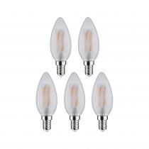 Ampoule LED E14 Flamme 4,8W x5 470lm 4000K dépoli 230V