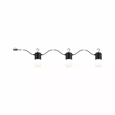 Plug & Shine Guirlande LED Tubs IP44 3000K 3x2W   Anthracite