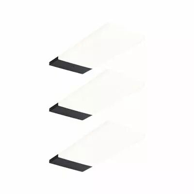 �clairage sous-meubles LED Bredo D�tecteur de proximit� Kit de 3 3x2,5W 80x190mm 3x180lm 230/12V  Noir