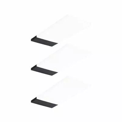 �clairage sous-meubles LED Bredo D�tecteur de proximit� Kit de 3 3x2,5W 80x190mm 3x180lm 230/12V  Noir